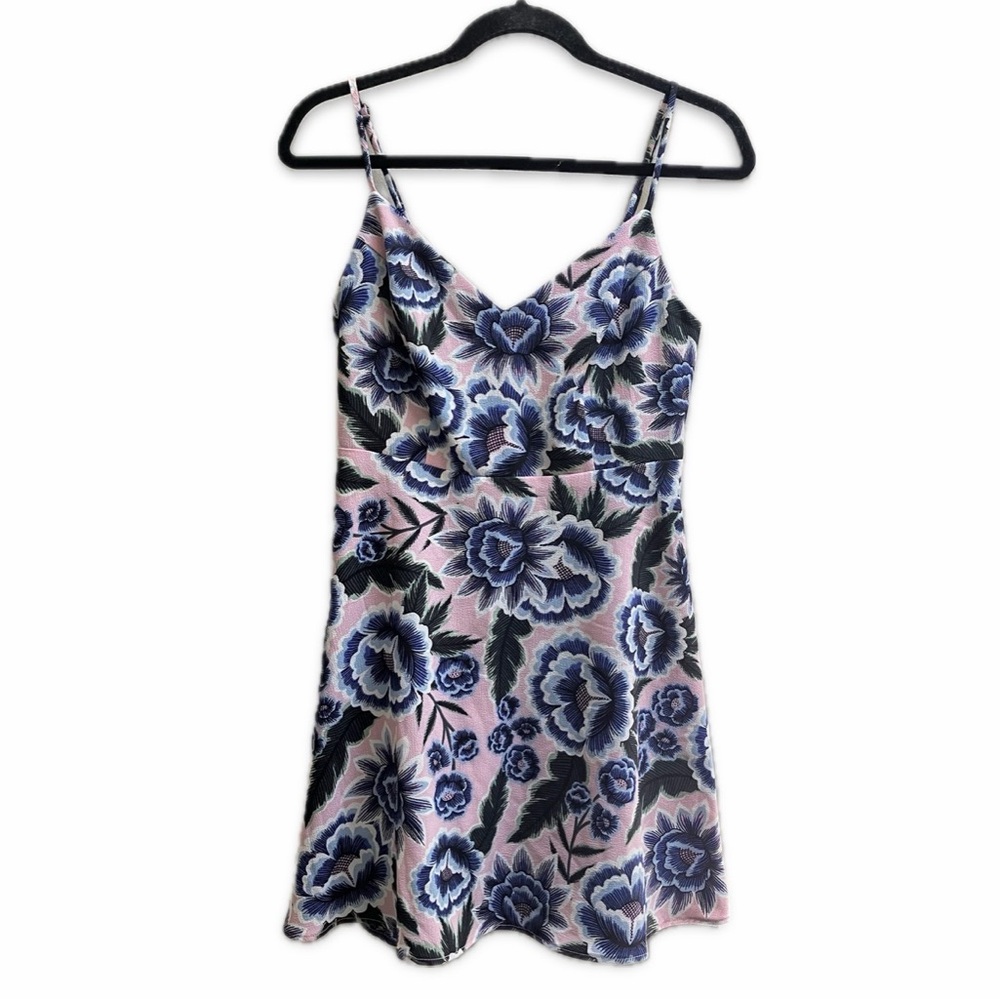 Show Me Your Mumu Regina Dress Medium Pink Floral Mini Sundress Baja Bloom
